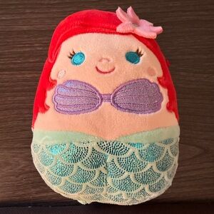 Ariel Squishmallows Disney Little Mermaid Plush Kellytoy Toy Like New